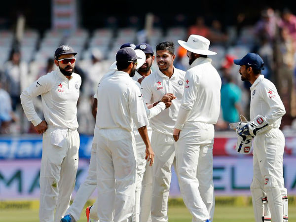 హోటల్కు చేరుకున్న టీమిండియా