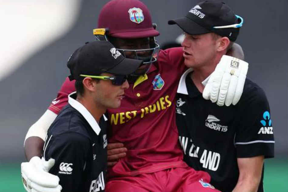 Spirit of Cricket at its best NZ players carry injured WI batsman on