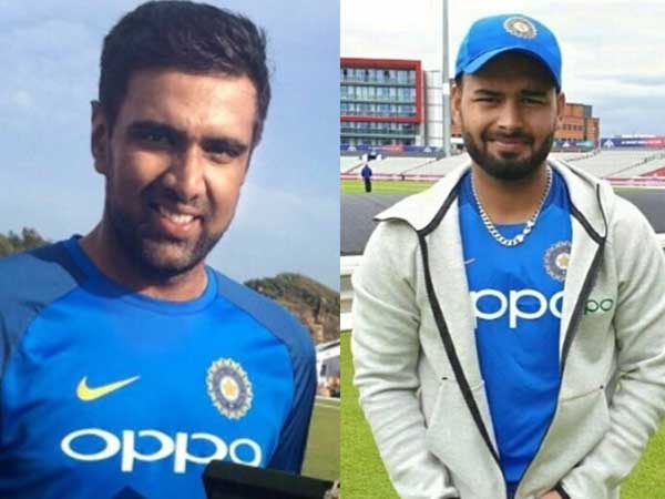 పంత్, అశ్విన్కు మద్దతు